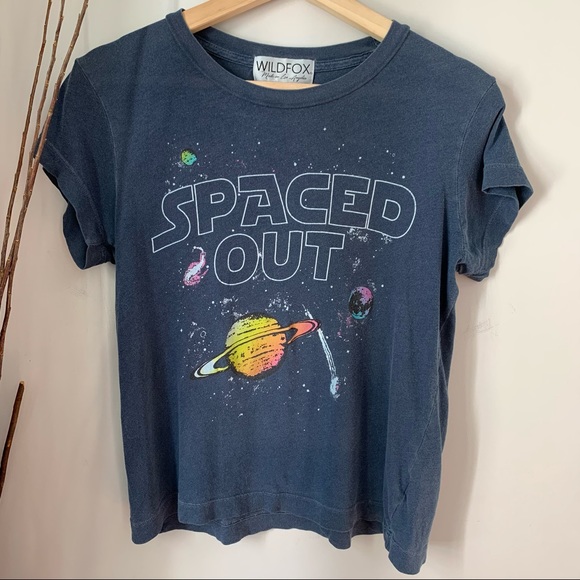 Wildfox Spaced Out Tee Cotton Women’s Size XS